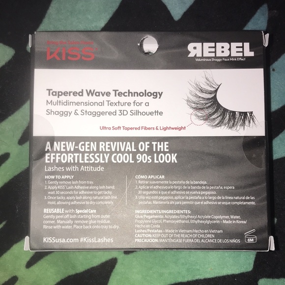 ✨🆕Kiss Rebel Voluminous Shaggy Faux Mink Effect Eyelashes!BNIB!✨ - Picture 5 of 9